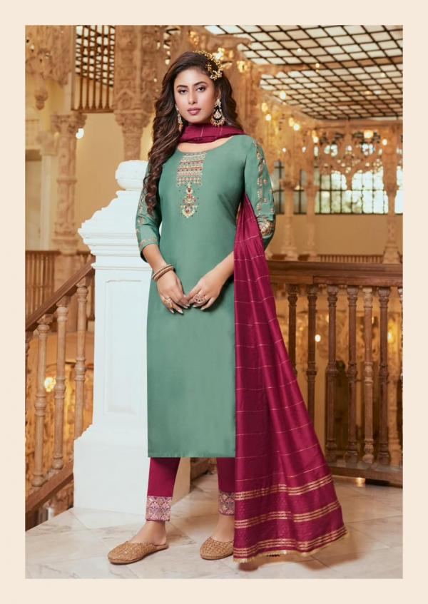 Kaasbee Shanvi Trending Wear Chinon Designer Readymade Collection